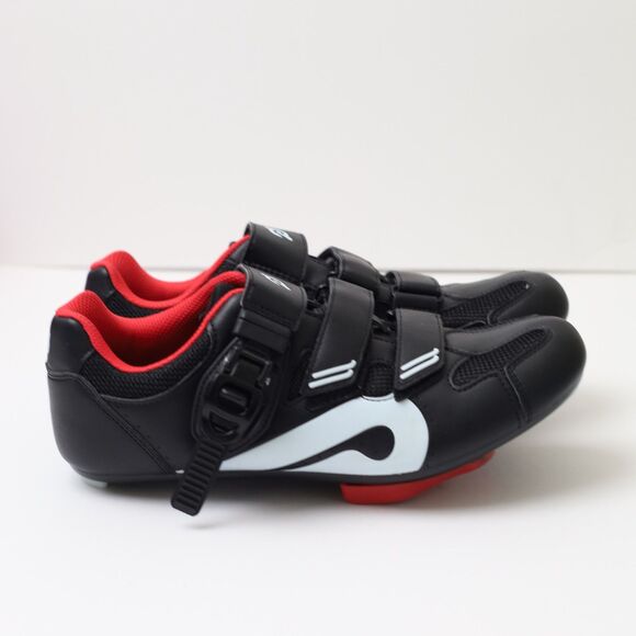 Peloton Black and Red Cycling Shoes With Cleats Unisex Sz 39 - Picture 3 of 11